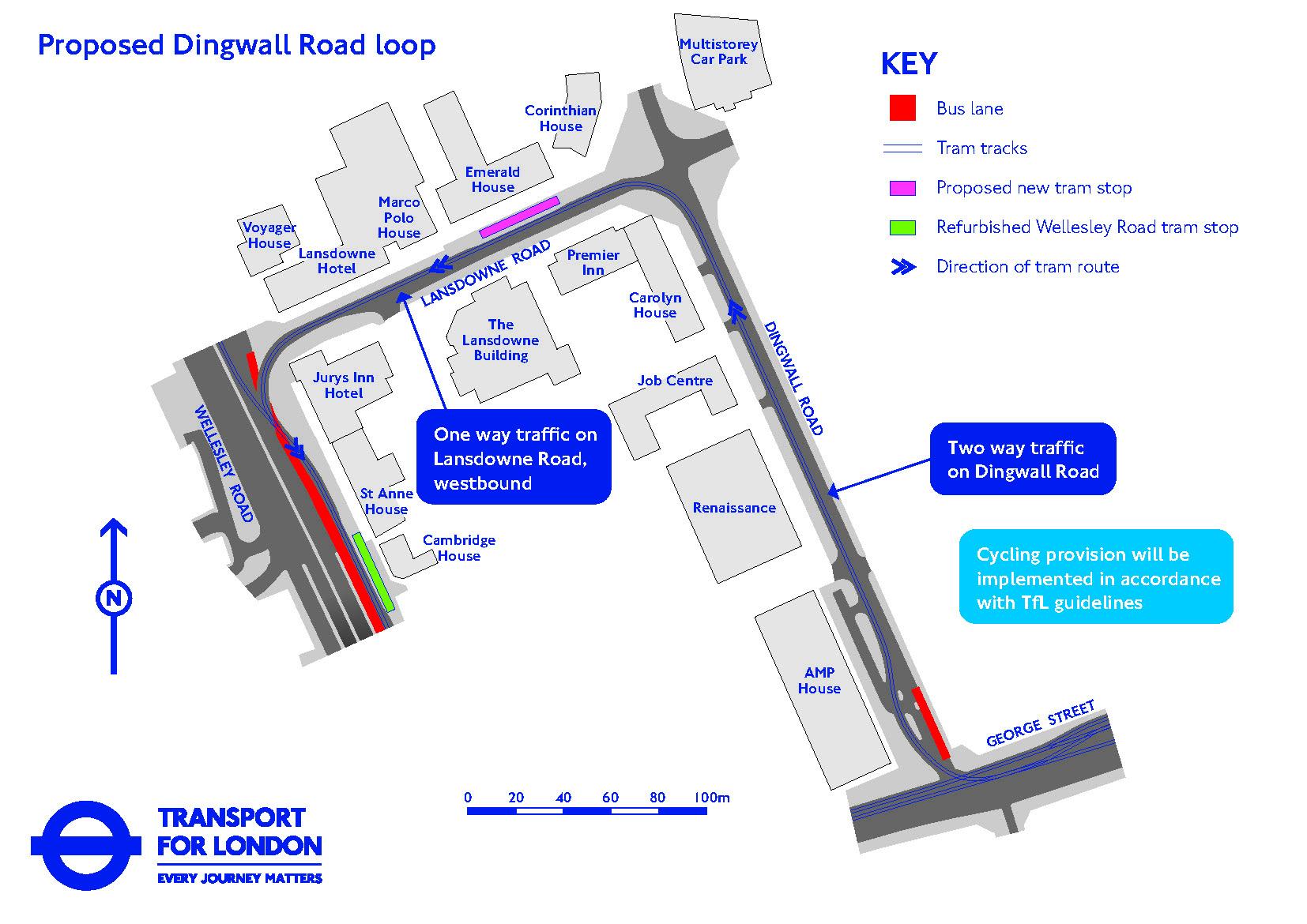 Croydon Tramlink Extension Map Tramlink On Track For Dingwall Road Extension Plan | Your Local Guardian